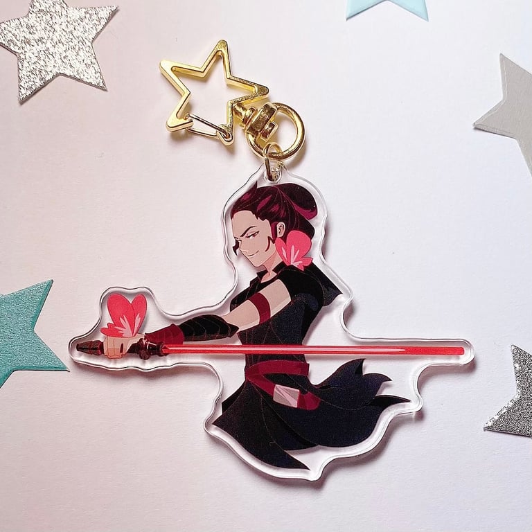 Butterfly Girl Keychain Image 2