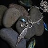 Organic leaf necklace