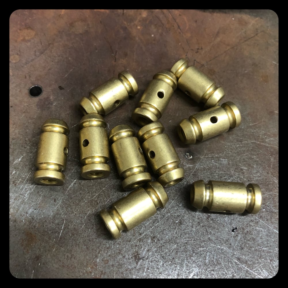 10 RAW BRASS BINDERS (FRONT OR BACK)