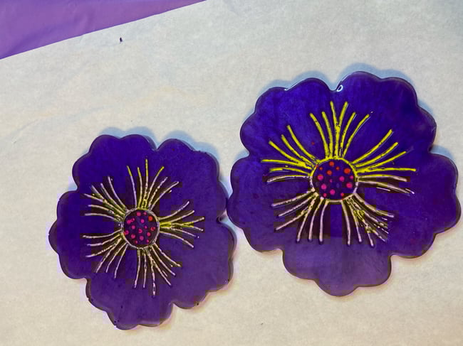 Handmade coasters set of 2