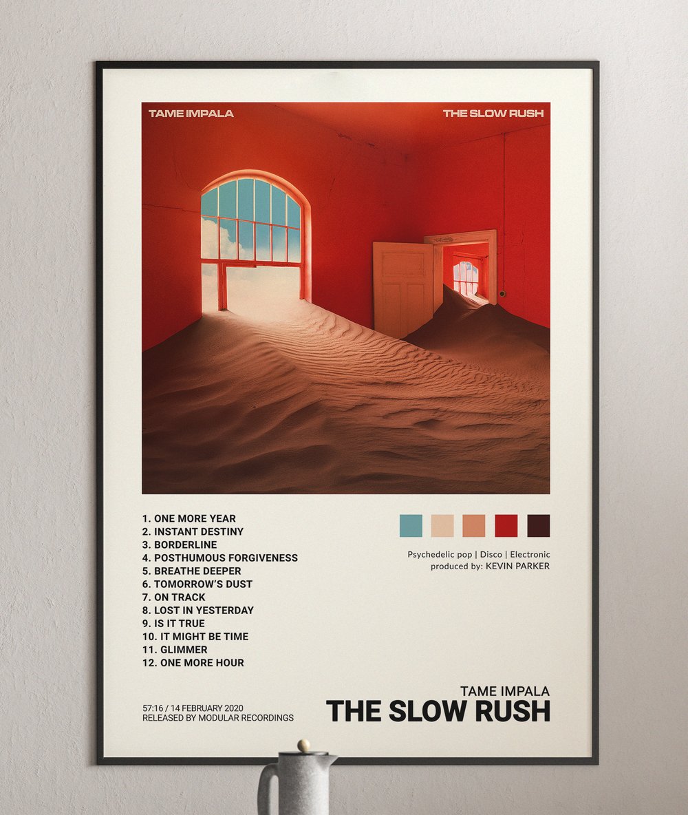 Tame Impala - The Slow Rush Album Cover Poster Print