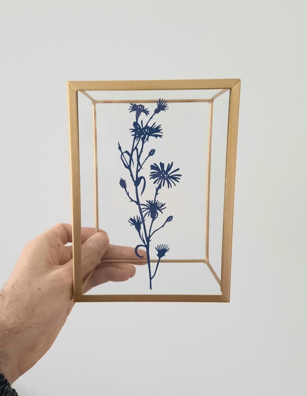 Image of Framed Hand Cut Flowers