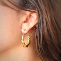 Image 3 of Spiral Gold Hoops