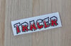 "tracer" flame decal (white base)
