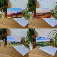 4 pack of blank greetings cards.