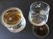 Image of Bees Double Old-Fashioned (DOF) Glasses with or without matching Lid/Coasters