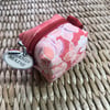Pink/coral/red Bitty Box pouch