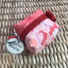 Pink/coral/red Bitty Box pouch