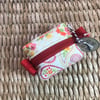 Red Paisley/Floral Bitty Box pouch
