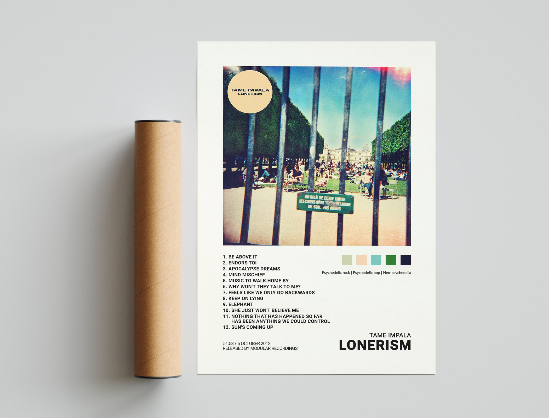 Tame Impala - Lonerism Album Cover Poster Print | Architeg Prints