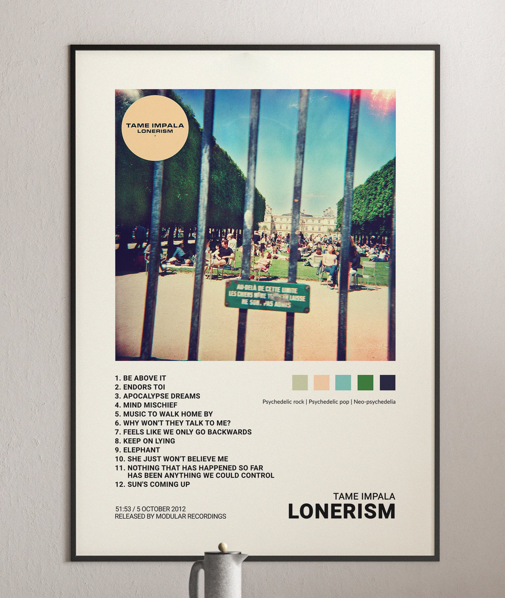 Tame Impala - Lonerism Album Cover Poster Print