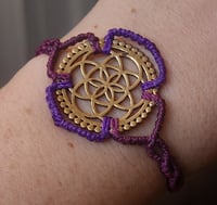 Image 1 of Seed of Life Sacred Geometry Bracelet 