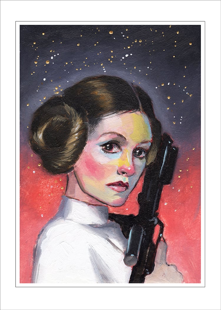 Image of "Princess Leia" 5 x 7 in. Limited edition print