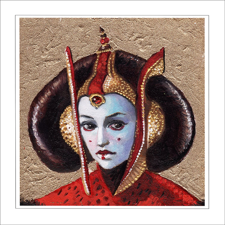 Image of "Queen Amidala" 5 x 5 in. Limited edition print