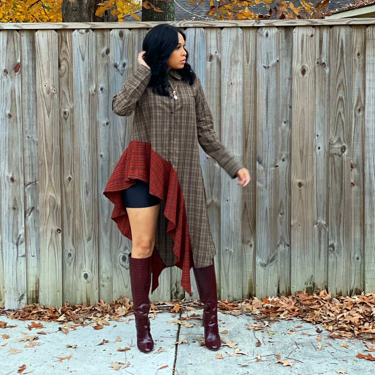 high low flannel
