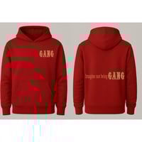Image 3 of Red & Gold GANG Hoody