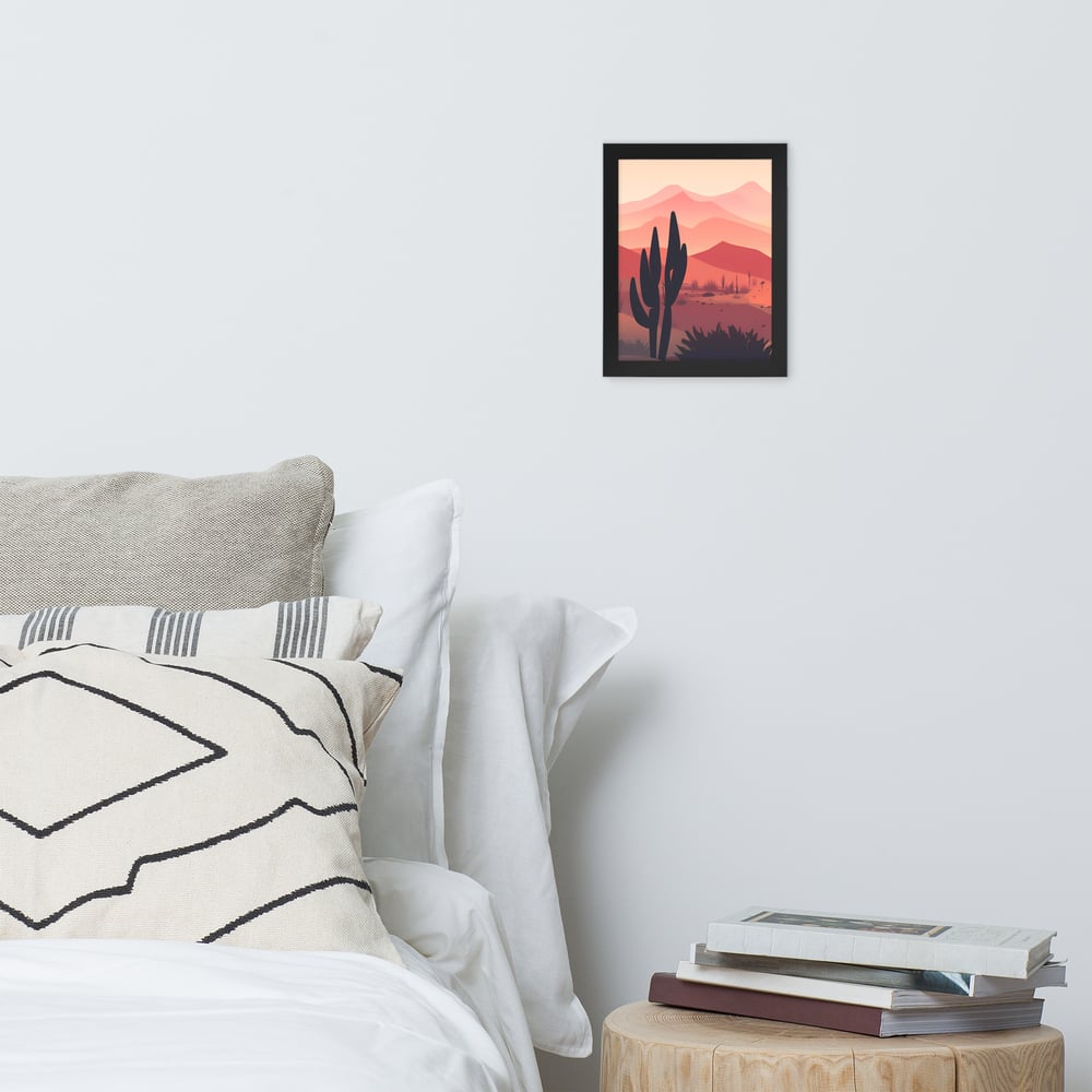 Image of Desert Sunset Framed Art (1 of 3)