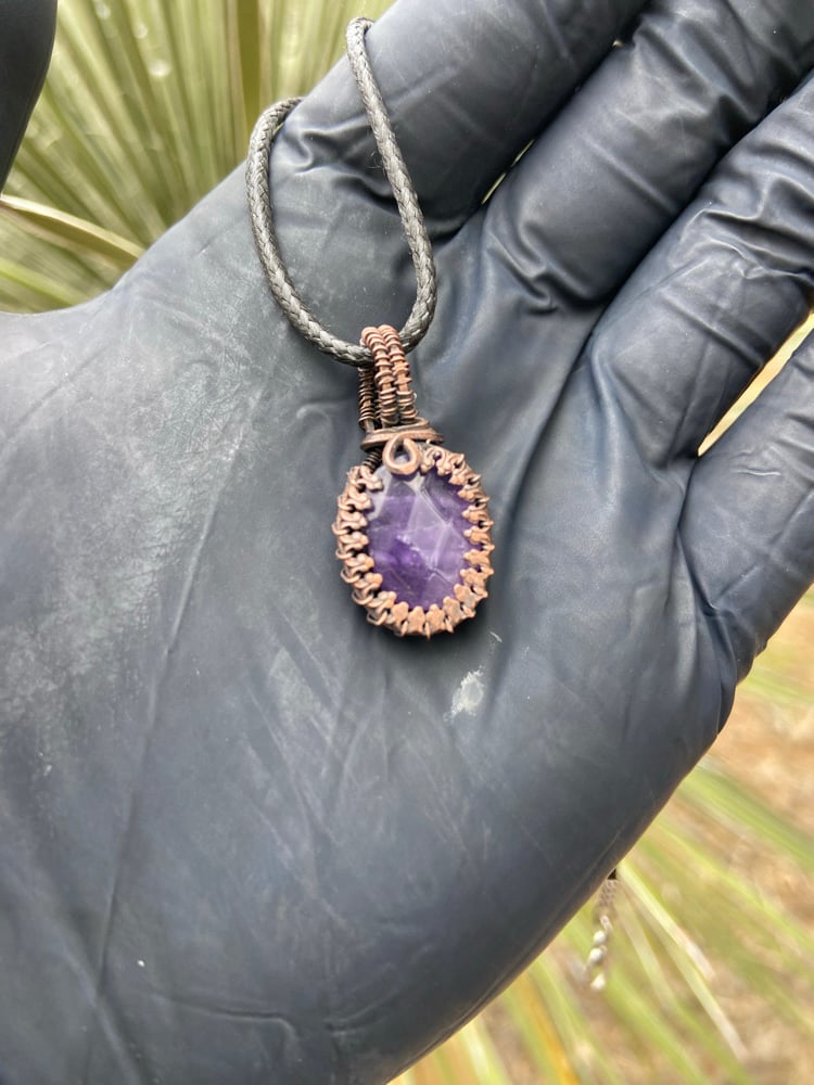 Image of Amethyst mini pendy 2
