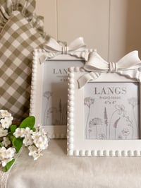 Image 1 of White Bow Frames ( 2 sizes )