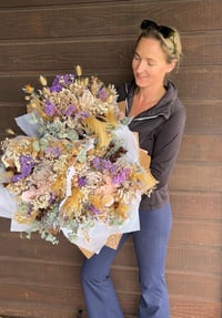 Image 1 of Dried Flower Bouquet - Pastels
