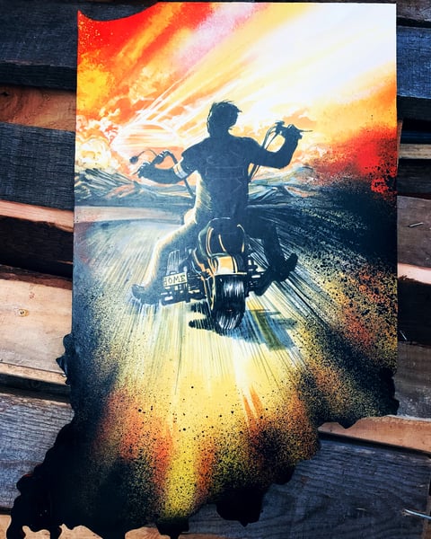 Image of "Born to Ride"( Hand Painted Reproduction)