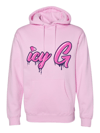 PINK HOODED SWEATSHIRT