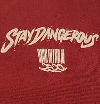 Image 2 of 2520 X CHAMPION "STAY DANGEROUS" SWEATSHIRT - CARDINAL