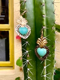 Image 3 of Milagro corazon earrings 