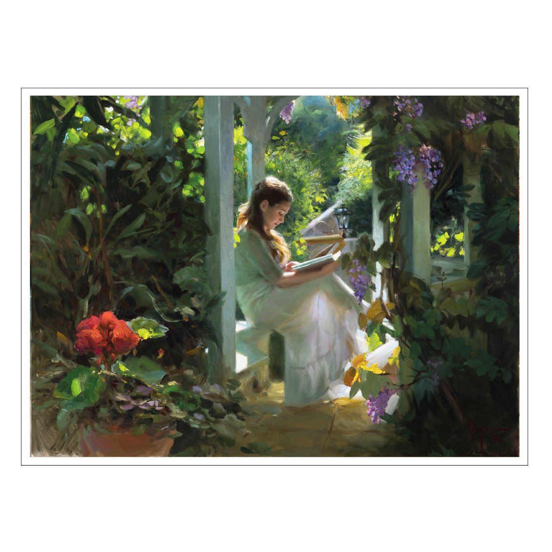 Image of PRINT ON CANVAS "THE SECRET GARDEN"