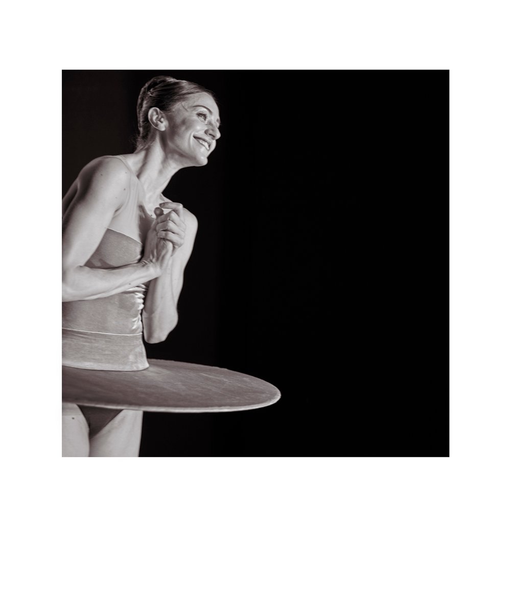 Image of Marianela Nuñez, Principal of The Royal Ballet, in the wings at The Royal Opera House..