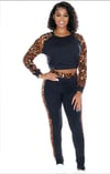 Leopard pull over & Leggings 