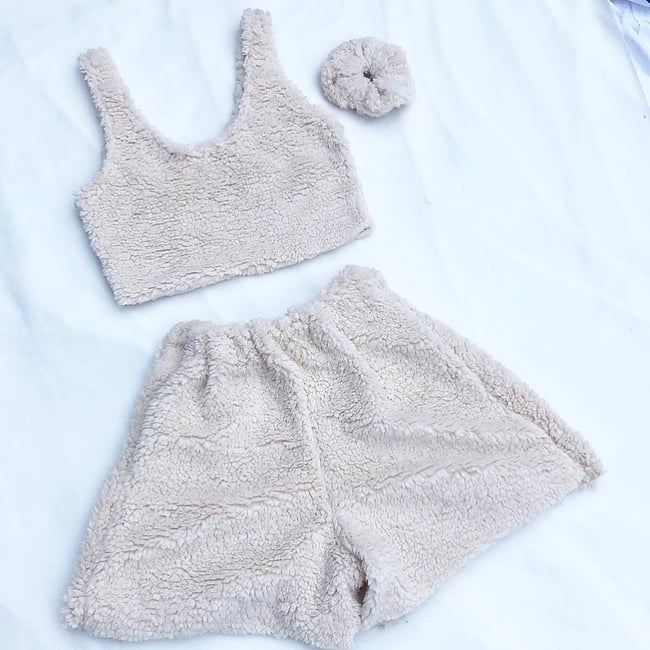 Super cosy fluffy teddy borg set 