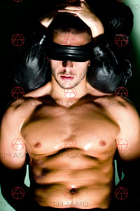Leather blindfold
