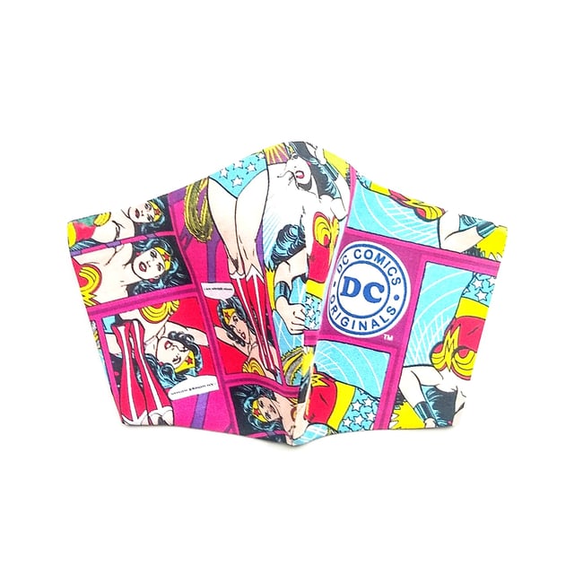 Wonder Woman Comic Strip Face Mask