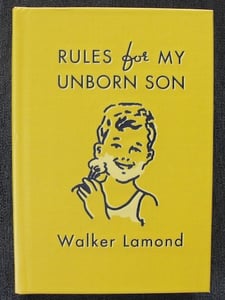 Image of 'Rules for My Unborn Son' [Hardcover, Signed by Author]