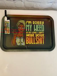 Image 3 of Personalize customize rolling tray ,cigar ,Cigarette  5 piece $50 grinder ashtray stash jar  light $