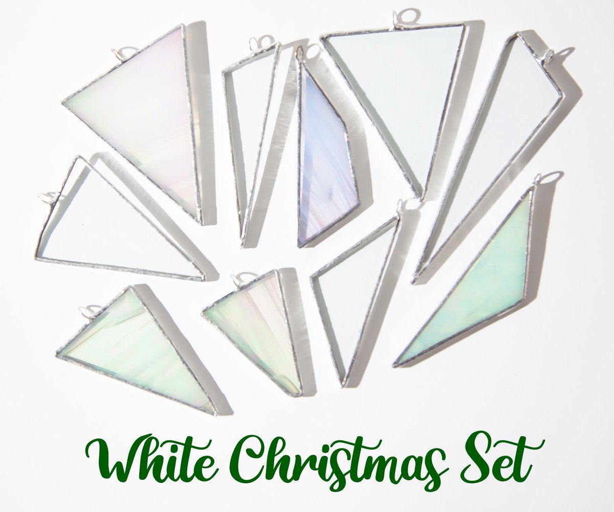 Image of Stained Glass Ornament Set of 10
