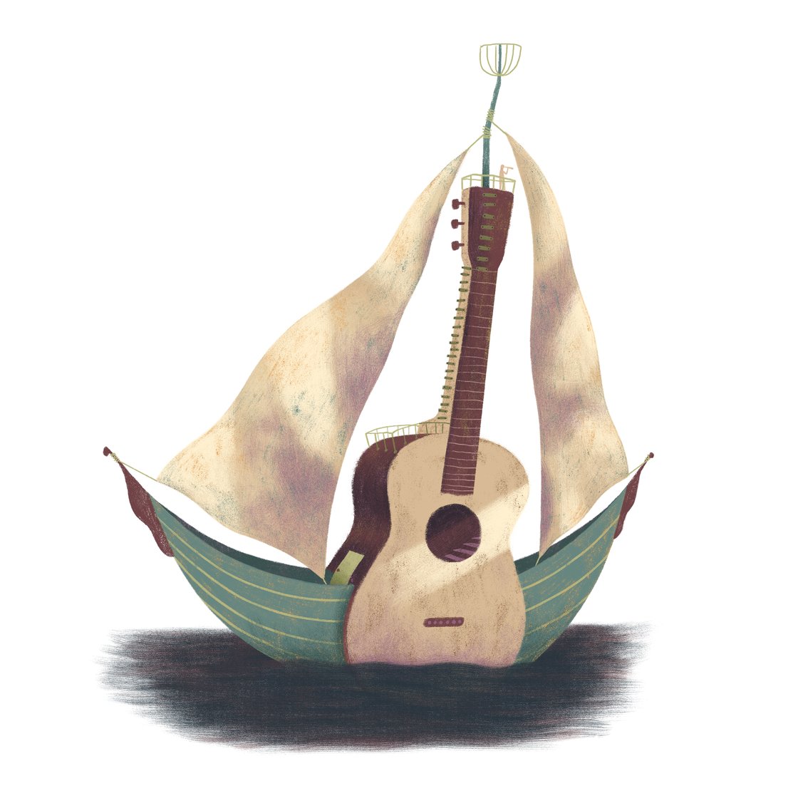 Image of Guitar Boat