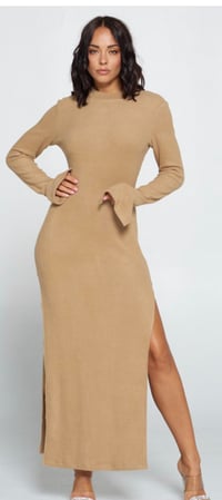Image 1 of Shaped side split maxi 