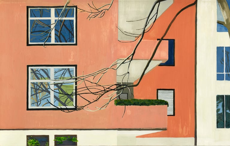 Glicée Print Milan Balconies