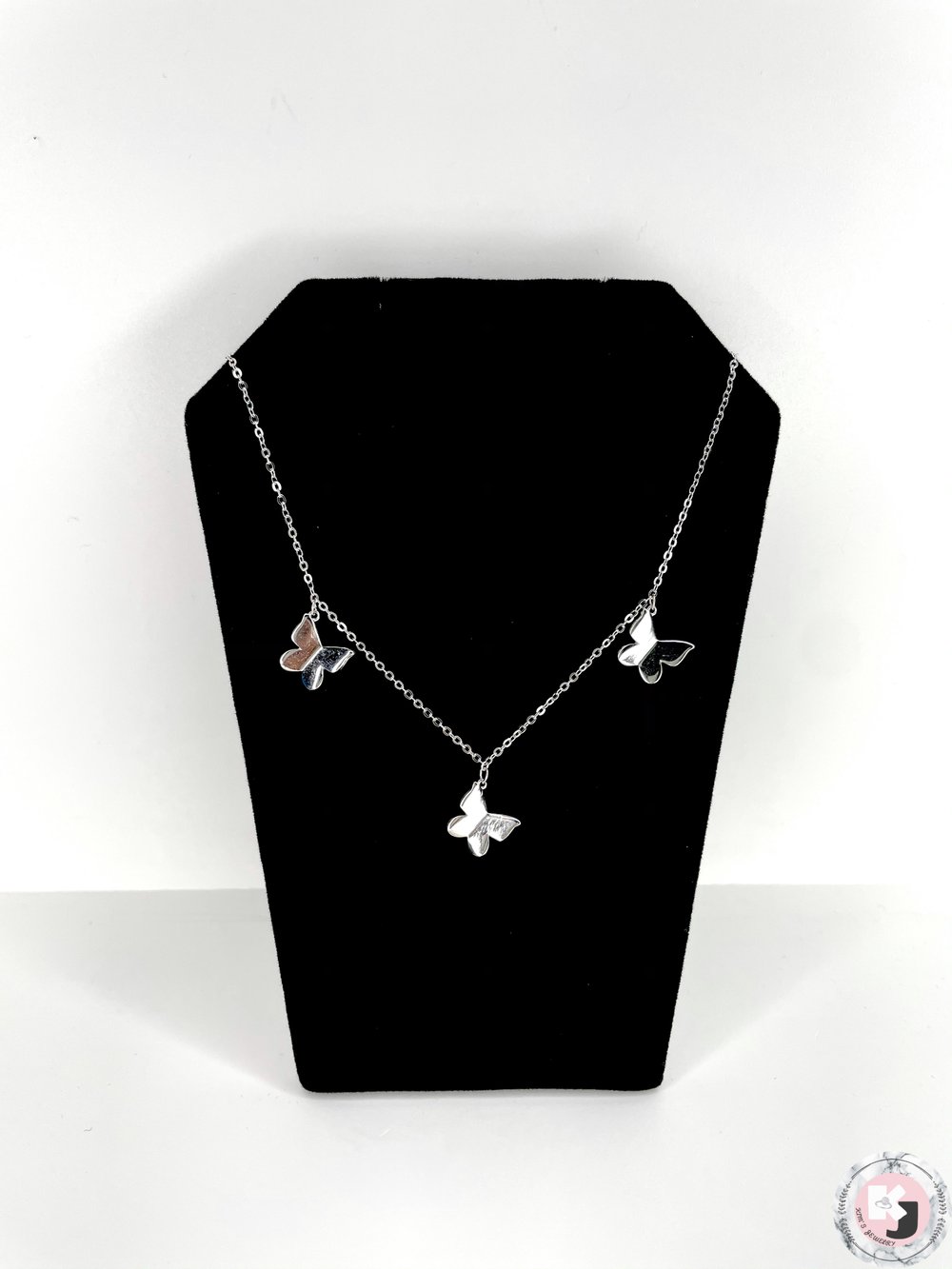 Image of three butterflies necklaces