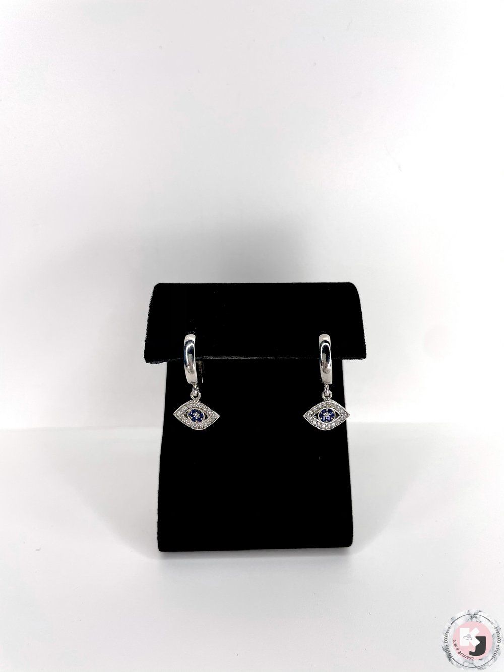 Image of evil eye earrings