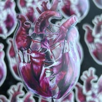 Image 3 of "fractured feelings” transparent artwork sticker