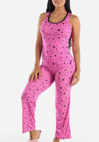 Pink Star Cami & Pants Set