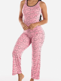 Pink Printed Cami & Pants Set