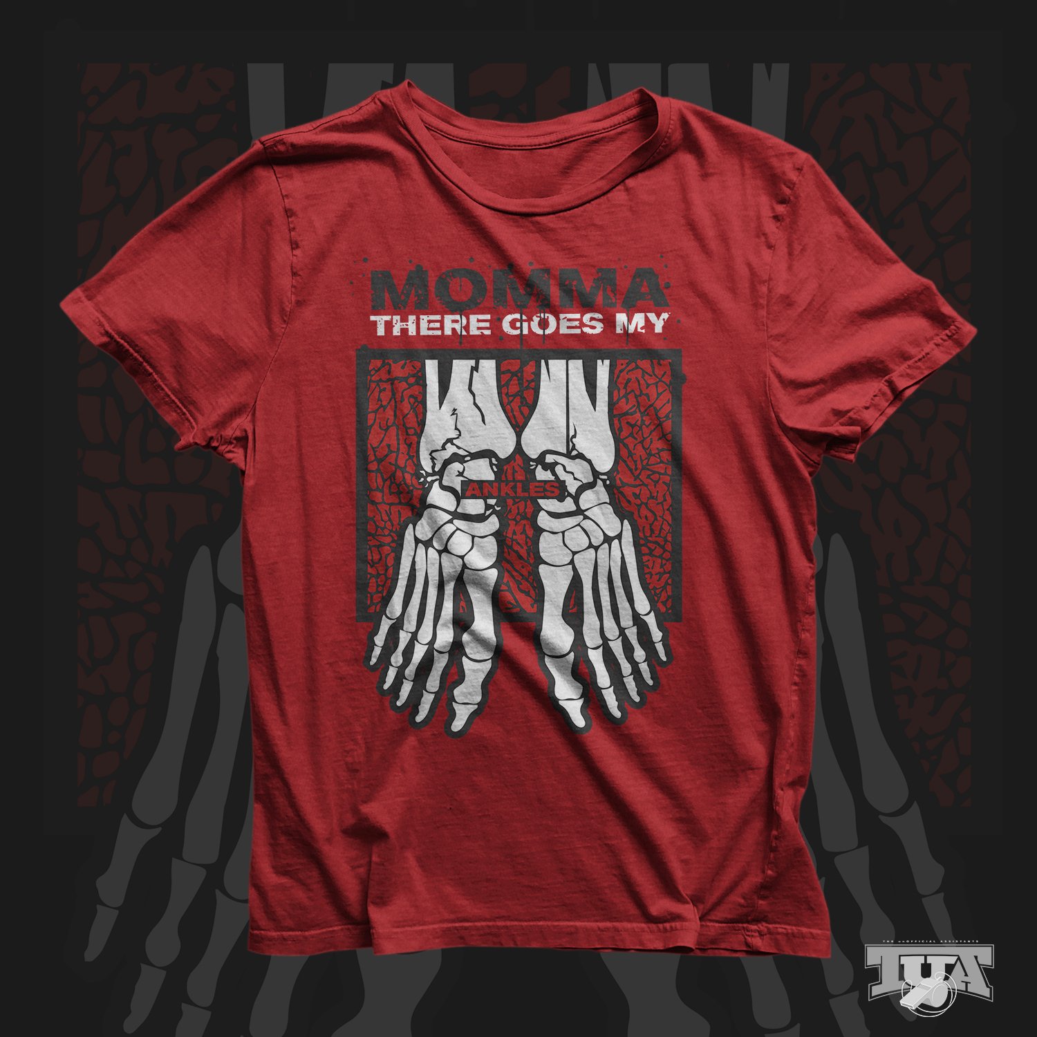 Image of Momma There Goes My Ankles (Adult/Red)