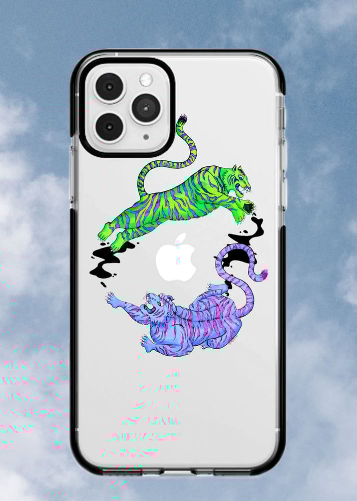 Image of Neon Duo Tigers Phone Case