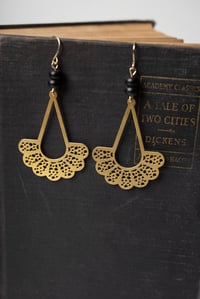 Image 1 of Brass RBG Collar Earrings #1