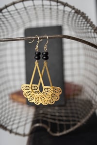 Image 2 of Brass RBG Collar Earrings #1