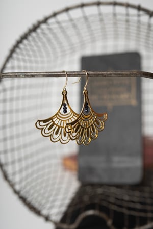 Image of Brass RBG Fancy Collar Earrings